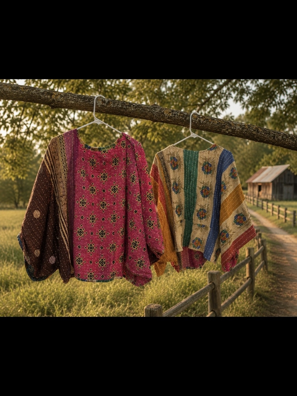 Boho Patchwork Top Multi